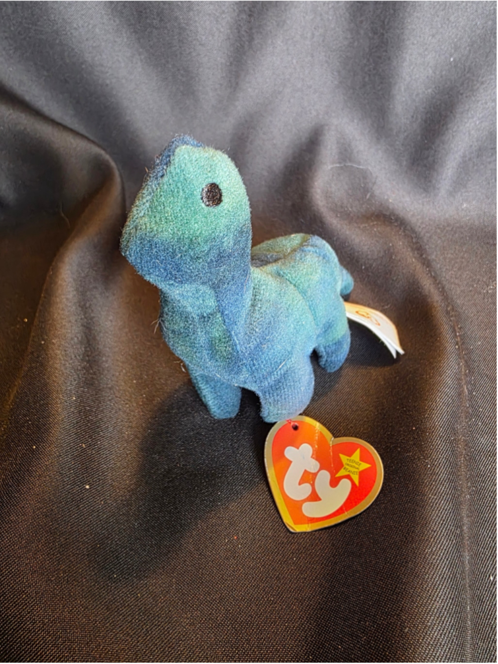 Ty Teenie Beanie Babies Bronty the Brontosaurus Plush Toy vintage